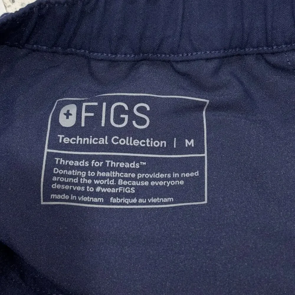 FIGS Men's Pisco Straight-Leg Scrub Pant™ M Navy